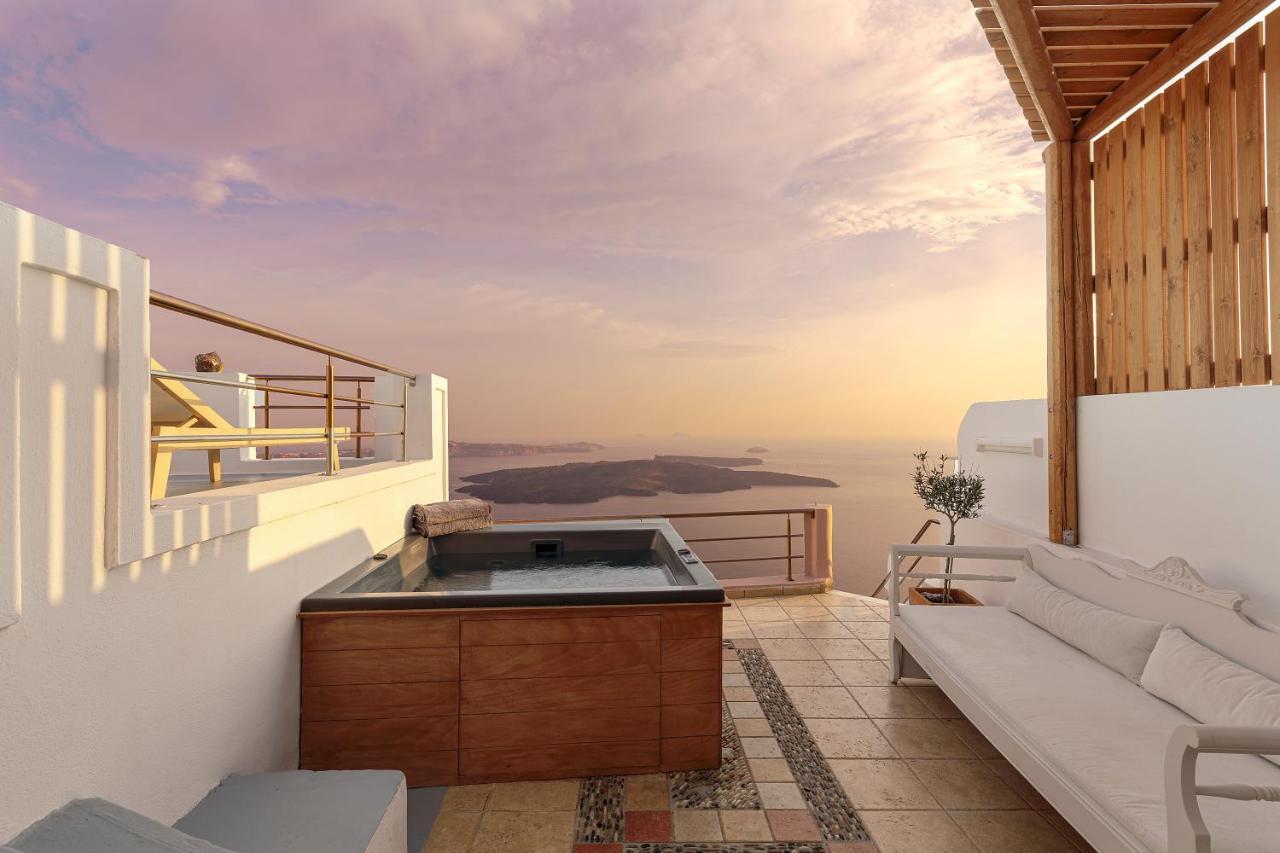 Calderas Hug & Panoramic Sea View - 3 Lux Suites Imerovigli  Zewnętrze zdjęcie